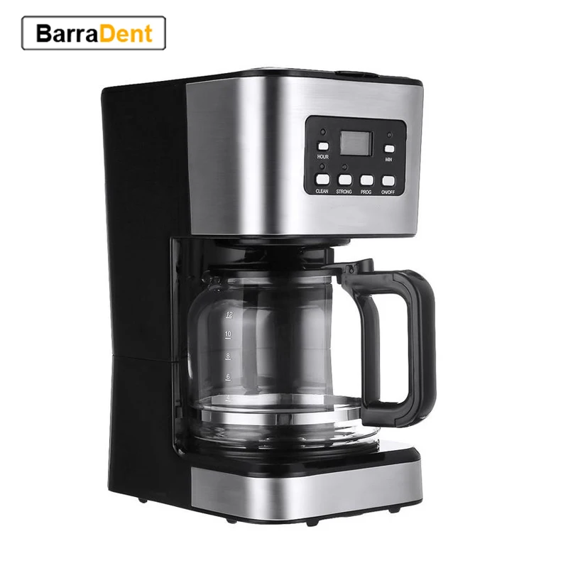 12 Cups  Espresso Coffee Maker Drip Semi-automatic Machine Filter Cappuccino Pot Can Make  Cappuccino Latte Black Steam Coffee