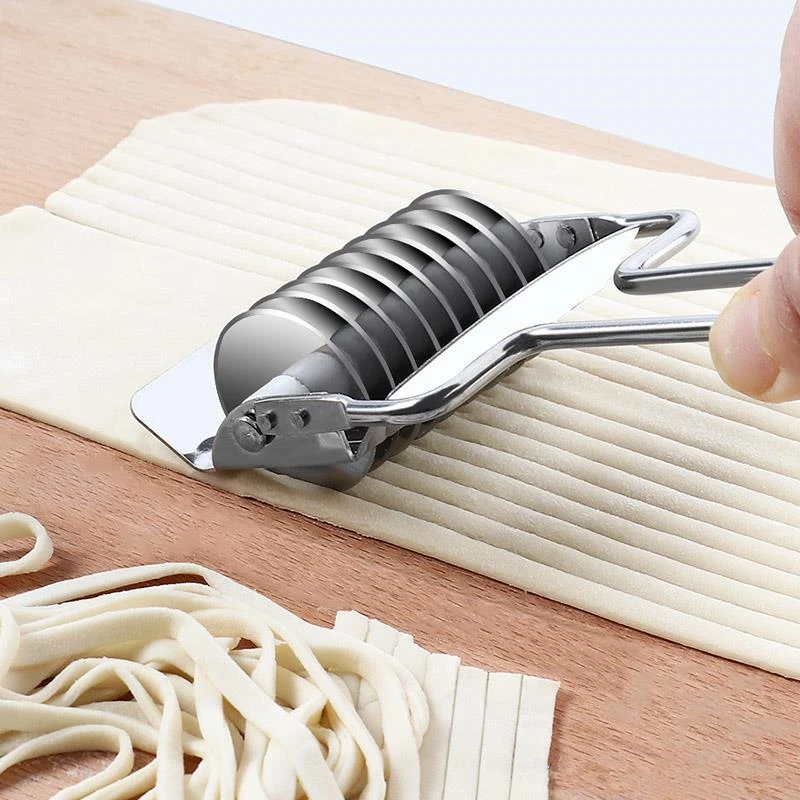 1Pc Manual Stainless Steel Spaghett Noodles Maker Knife Pressing Machine Dough Shallot Garlic Roller Cutter Kitchen Tools