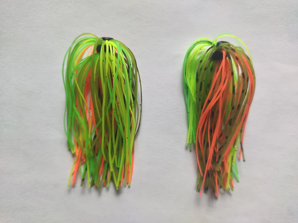 8 Bundles 50 Strands Silicone Skirts Wires Fishing Accessories Jigs Replacement Buzzbait Spinnerbait DIY Fly Tying Q 39