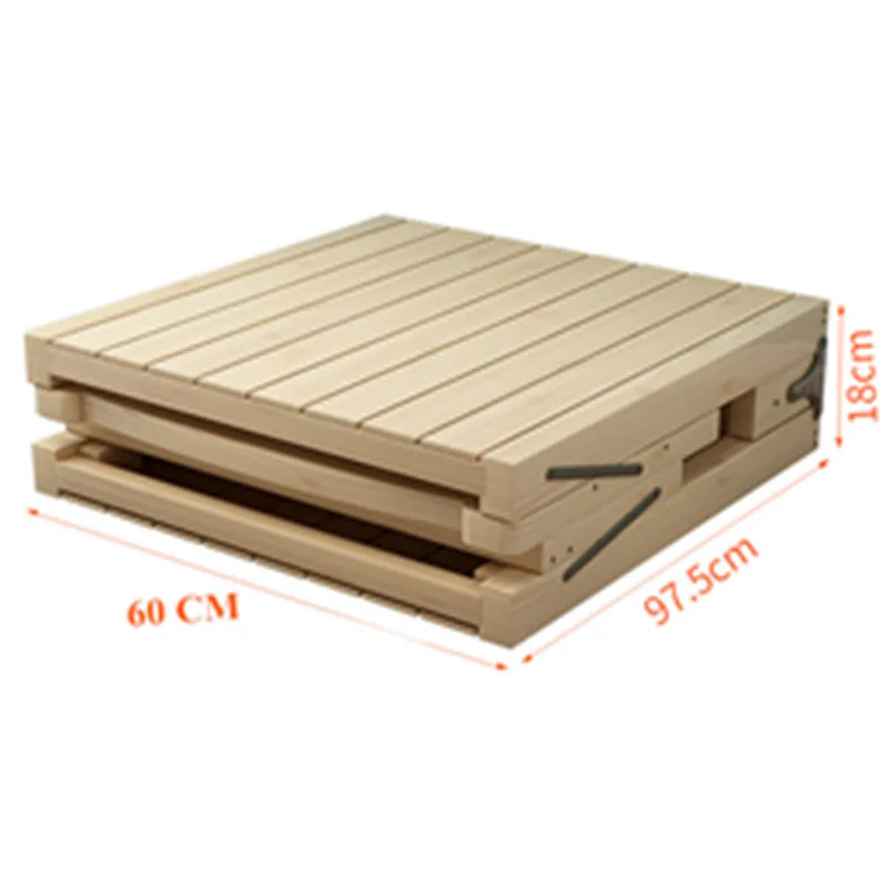 Home Wood Foldable Bed Bedroom Furniture Eco-friendly Portable Folding Beds Single Person Wood Bed Frame Muebles High Quality