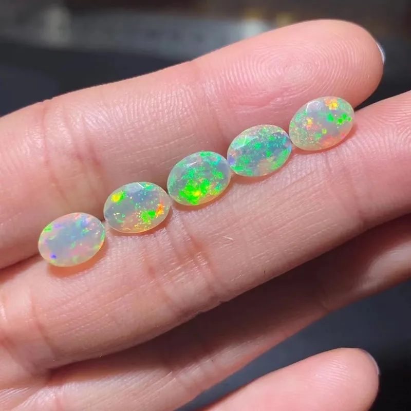 Natural Opal Beads 6*8mm with Fire Color and Australia Gem for Jewelry Diy