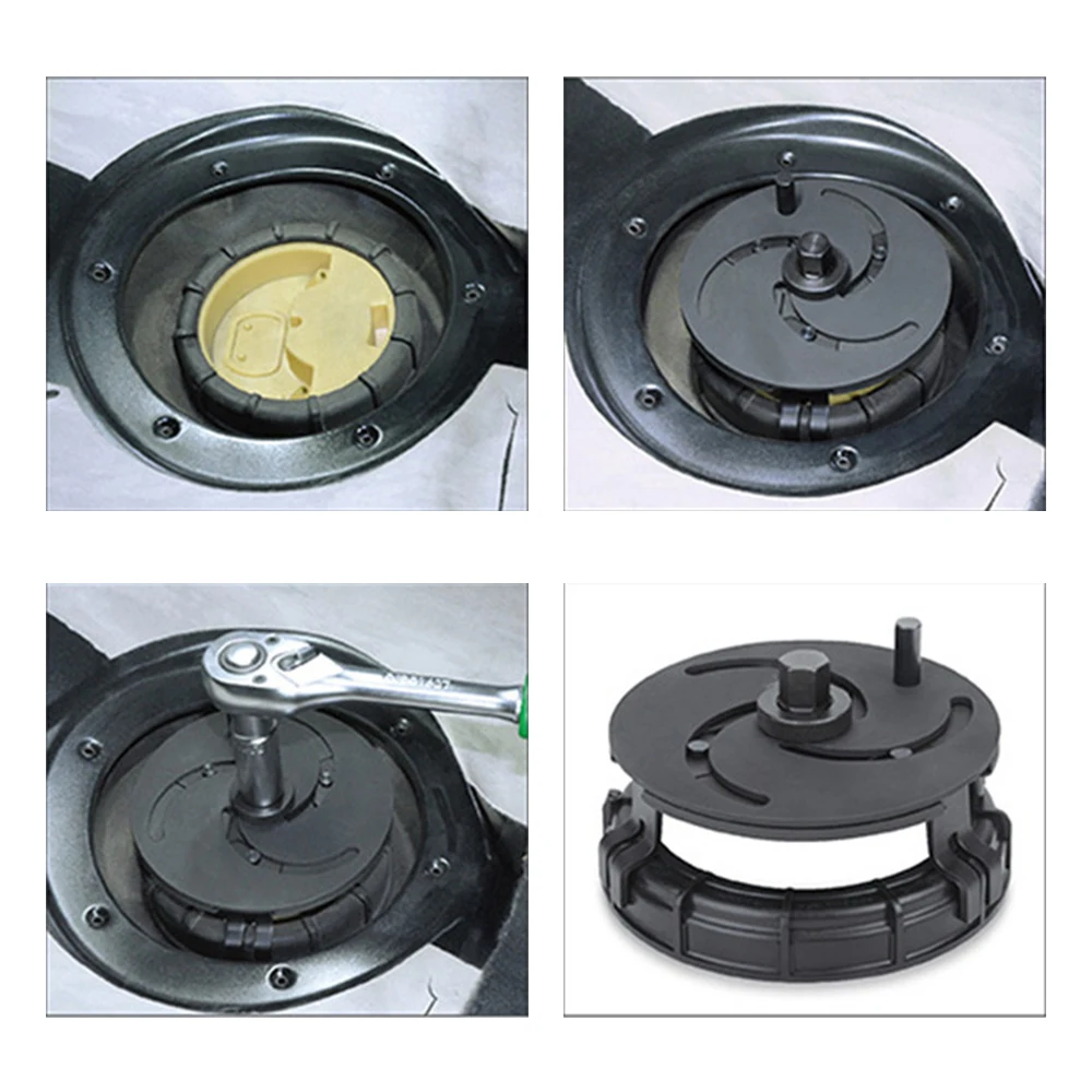 자동차 수리 도구 오일 커버 제거 펌프 캡 스패너 제거 도구, 조정 가능한 자동차 연료 탱크 뚜껑 렌치, 3 턱