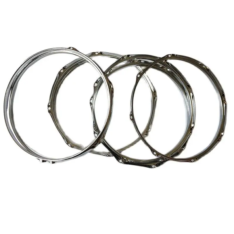 14 16 Inch With 6 Or 8 10 Hole Drum Rim 1.2-1.5mm Thickness Aluminum Alloy Snare Hoop Ring 1 Piece