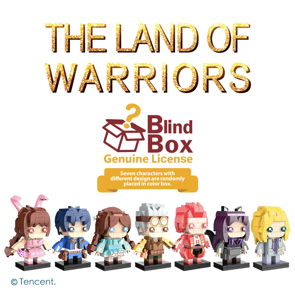 BanBao Blind Box The Land Of Warriors Douluo Dalu Continent Anime characters building blocks figure bricks friend Cartoon Toys