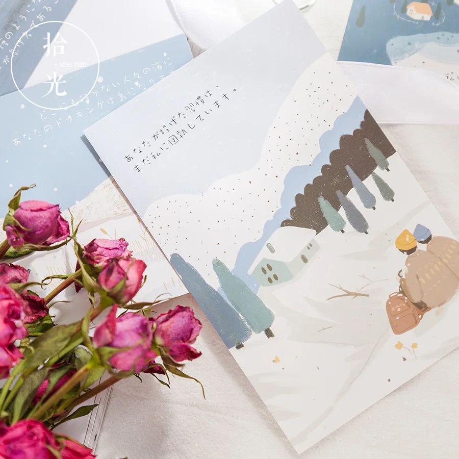 30 Sheets/Set Meet You Creative Valentine's Day Postcard Greeting Card Message Card Birthday Gift Card