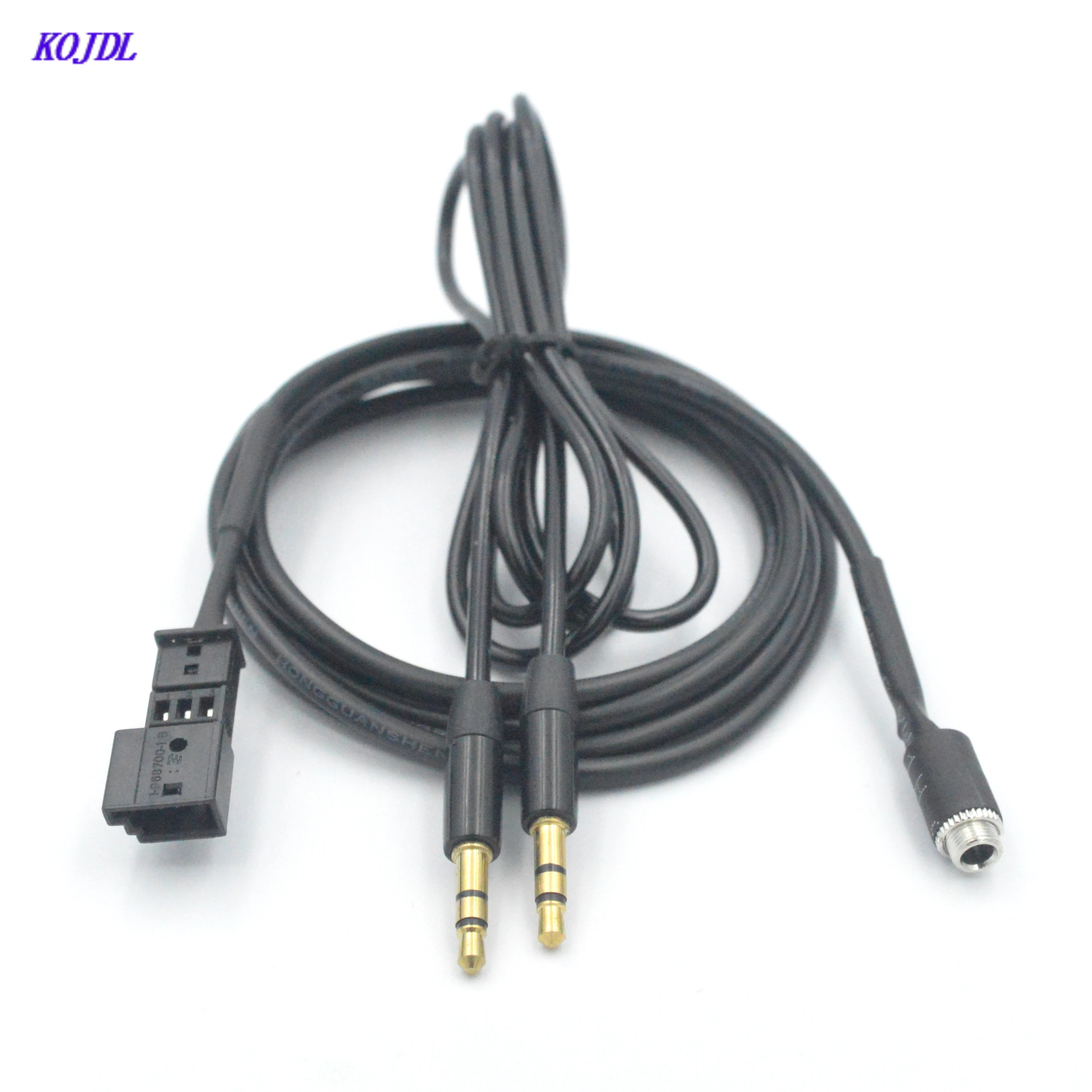 1Set Car Aux Cable Adapter 3.5mm 3 Pin Female Jack AUX Connector Radio Audio Cable Suit For BMW E39 E46 E53 X5 Series3 M3 Kit
