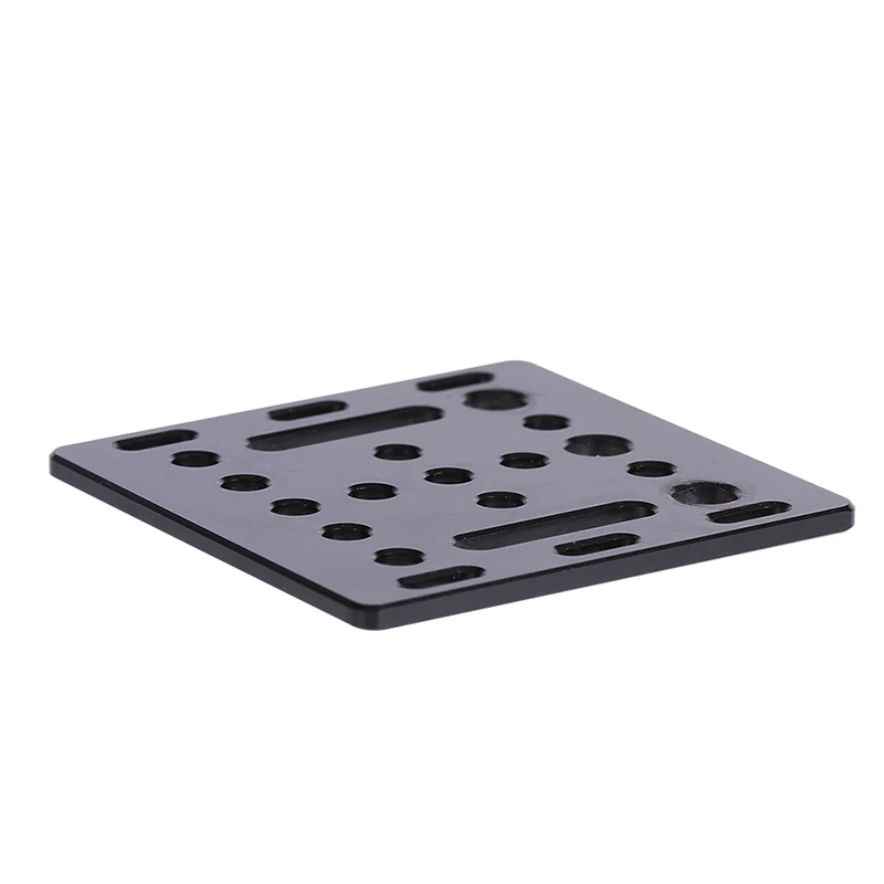 3D Printer part Openbuilds V-Slot Gantry Plate 20mm black sand blasting 65.5mmx65.5mmx3mm