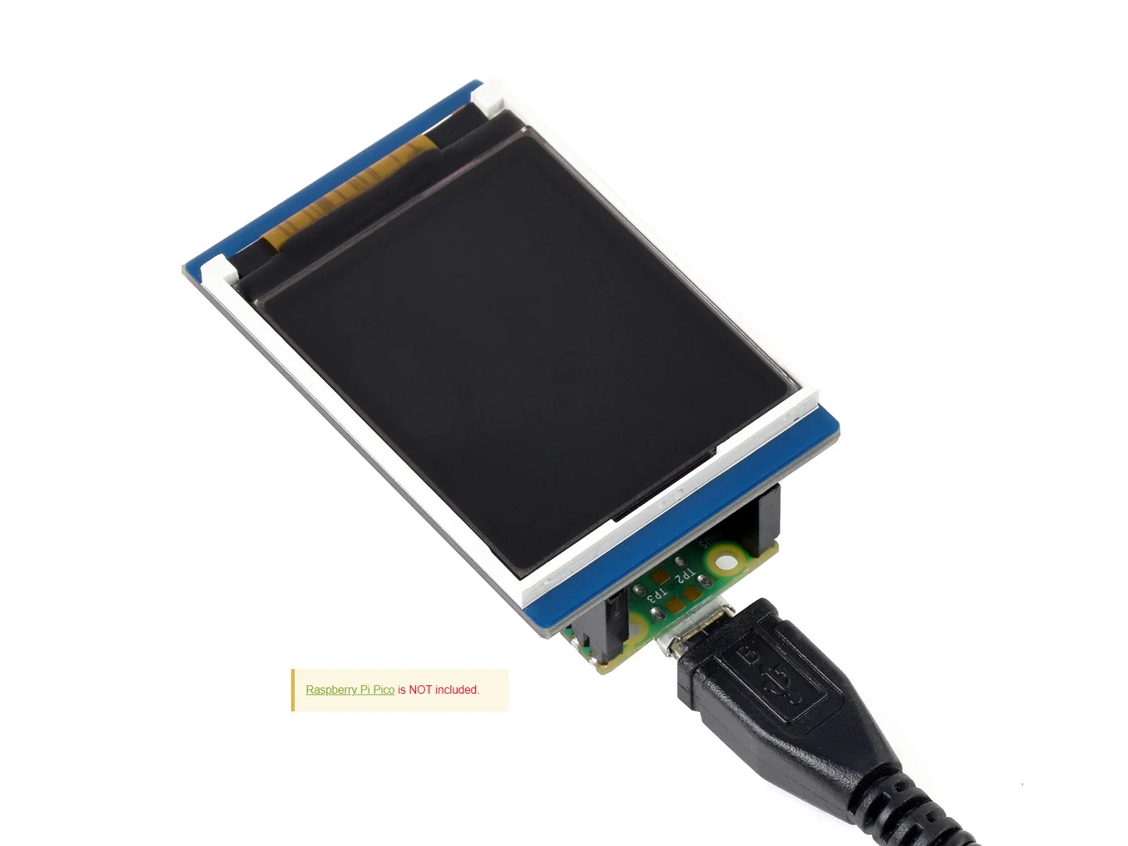 Módulo de Display LCD Waveshare, Interface SPI Embutida, Raspberry Pi Pico, 65K Cores RGB, 160x128 Pixels, 1.8 ", ST7735S
