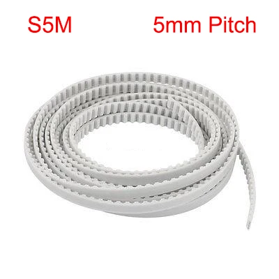 

S5M 25mm 30mm 35mm 40mm Width 5mm Pitch Open Loop End PU Polyurethane Steel Wire Groove Cogged Linear Synchronous Timing Belt