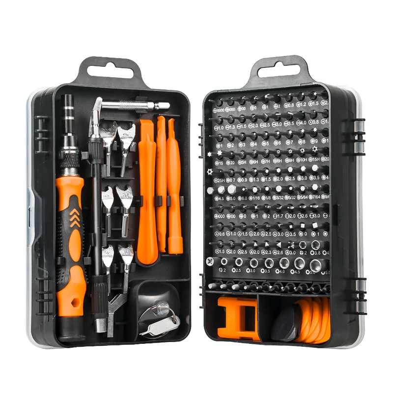 Multi chave de fenda com 115 Bits de precisão 135 em 1, S2 Screwdriver Set Kit de ferramentas manuais para computador, PC, celular, ferramenta de