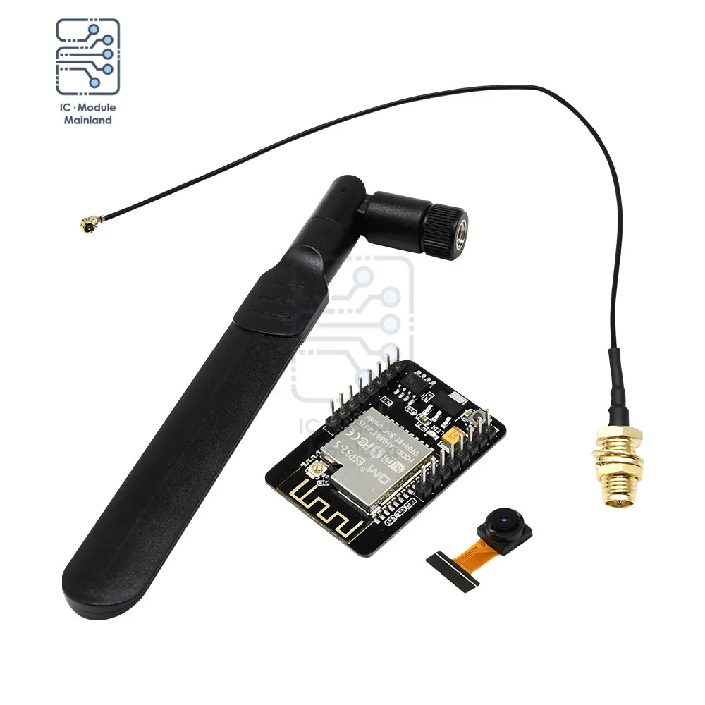 

ESP32-CAM-MB CH340G USB Serial ESP32-S ESP32S Wireless WiFi Bluetooth Expansion Board OV2640 2MP Camera IPX Antenna For Arduino