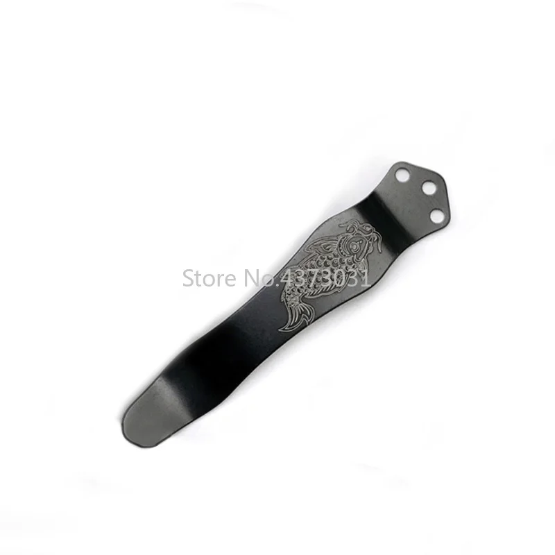 Koi Design Tc4 aleación de titanio bolsillo trasero Clip para cuchillo Zt para mariposa 551 ZT0620 0630 EM