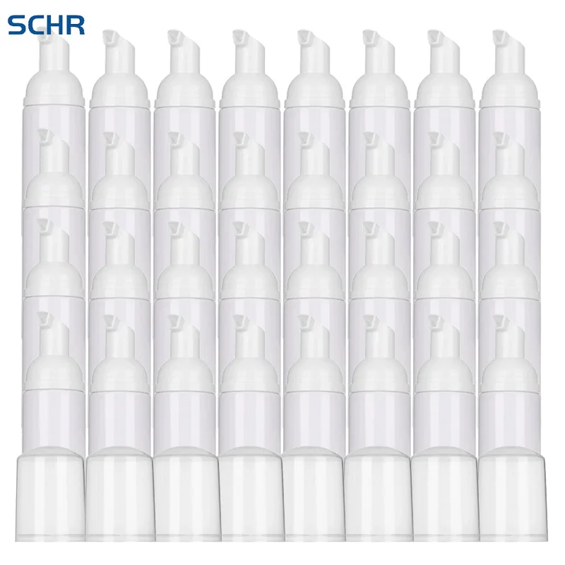 

32pcs 60ML Foam Dispenser Bottle Plastic Refillable Foam bottle Sample Container Foaming Soap Dispenser Pump Bottles for Travel