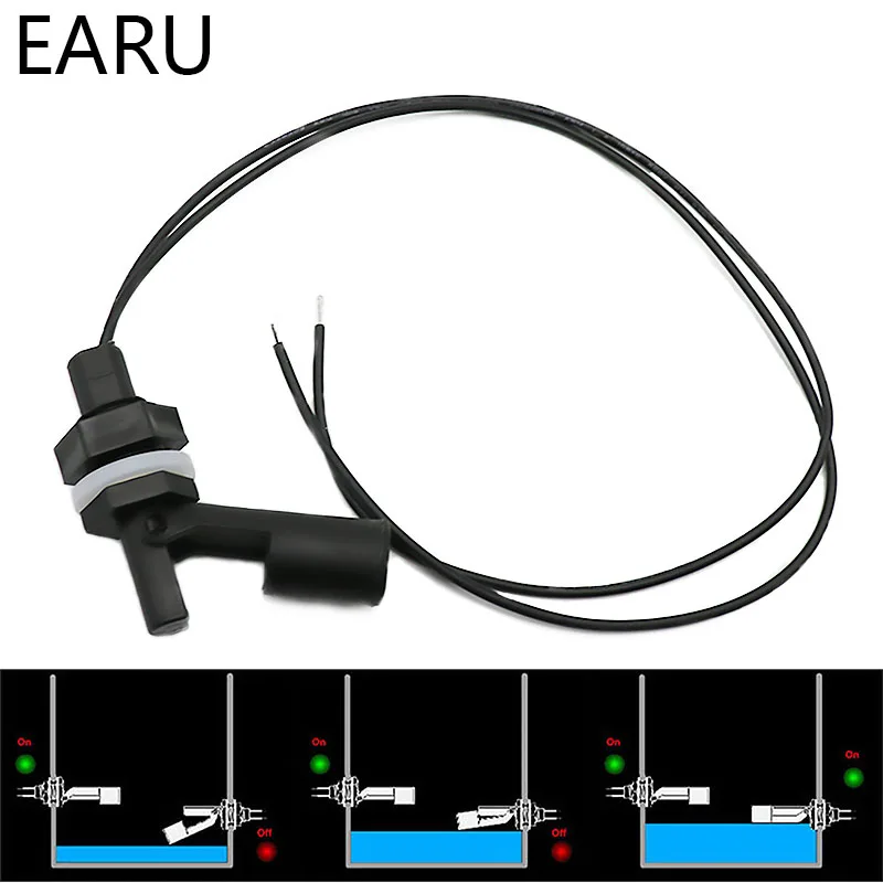 Horizontal Float Sensor Switch Side Mount Liquid Water Level Sensor Controller Automatic Water Pump switch Aquarium Tank Pool