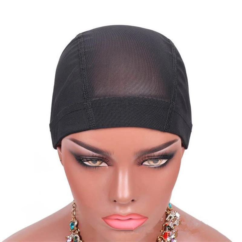 1 pcs Black Beige Glueless Hair net wig cap for Making Wigs Spandex Net Elastic Dome cap Mesh dome cap S M L