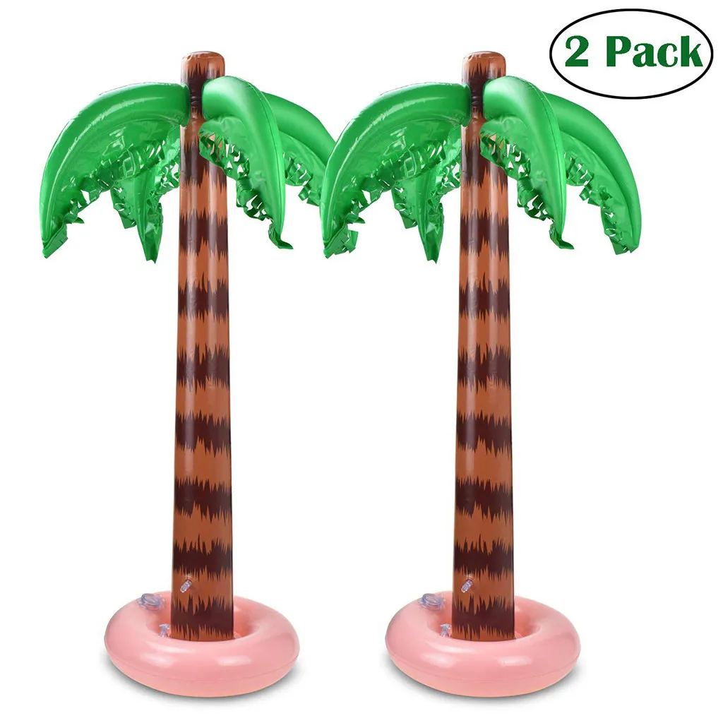 Palmiers Gonflables de 90cm, 2 Paquets d'Arbres AMP, Toile de Fond de Plage pour ixd'Été en Plein Air, Amusant pour Décoration d'Arrière-Cour, 2021