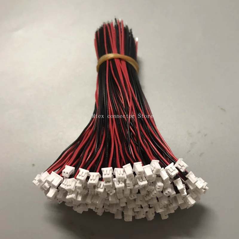 10pcs JST 1.25 Connector Wire Cable SH 1.25MM Pitch 2pin Electronic Wire Single End Length 50MM 100MM 150MM 200MM DIY Line 28AWG