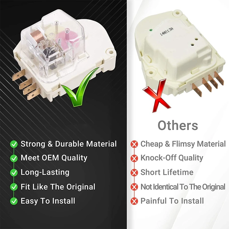 215846602 Refrigerator Defrost Timer Replacement Part Exact Fit For Frigidaire & Kenmore Refrigerators