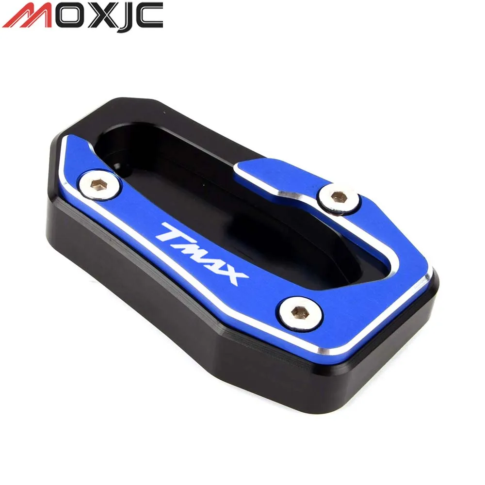 CNC Aluminum alloy Side Stand Pad Plate Kickstand Enlarger Support Extension for YAMAHA TMAX560 TMAX530 Tech MAX 2015-2021