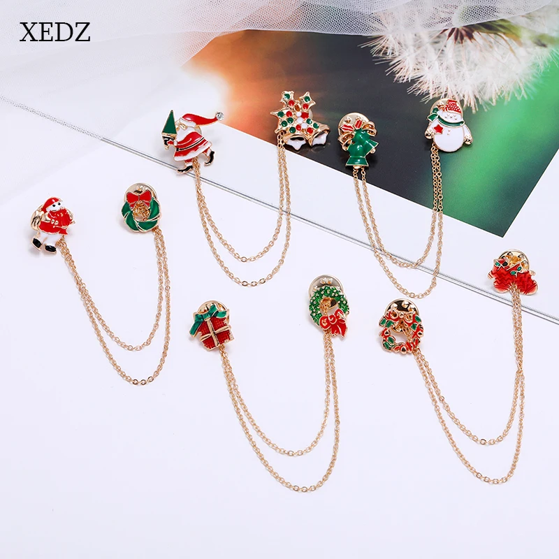 XEDZ موضة منطاد الحيوانات الطائر رافعة اثنين البتلة سلسلة المينا بروش العظام النخيل زهرة المعكرونة أرنب رائد الفضاء شارة مجوهرات fr