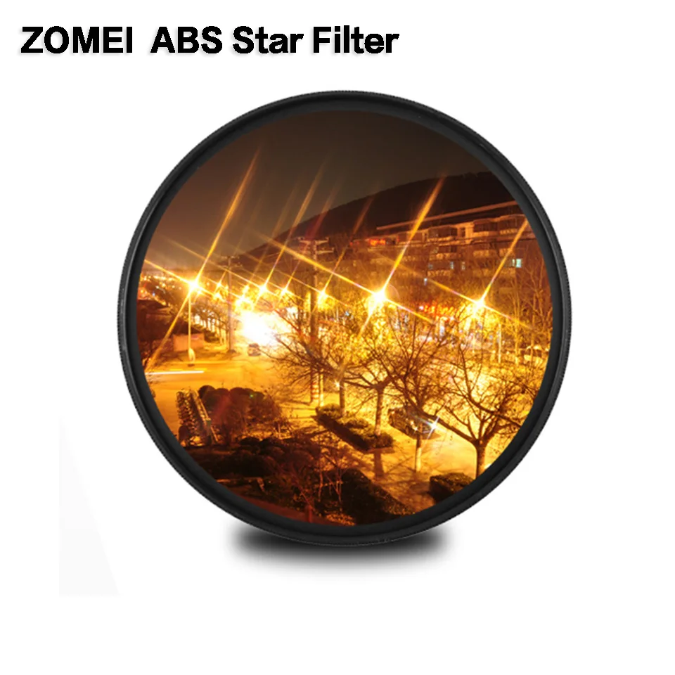 Zomei-Filtro ABS Fader Star Line, accesorio para cámara DSLR, 4, 6, 8, 52, 58, 67, 72, 77, 82mm, para Canon, Nikon, Sony