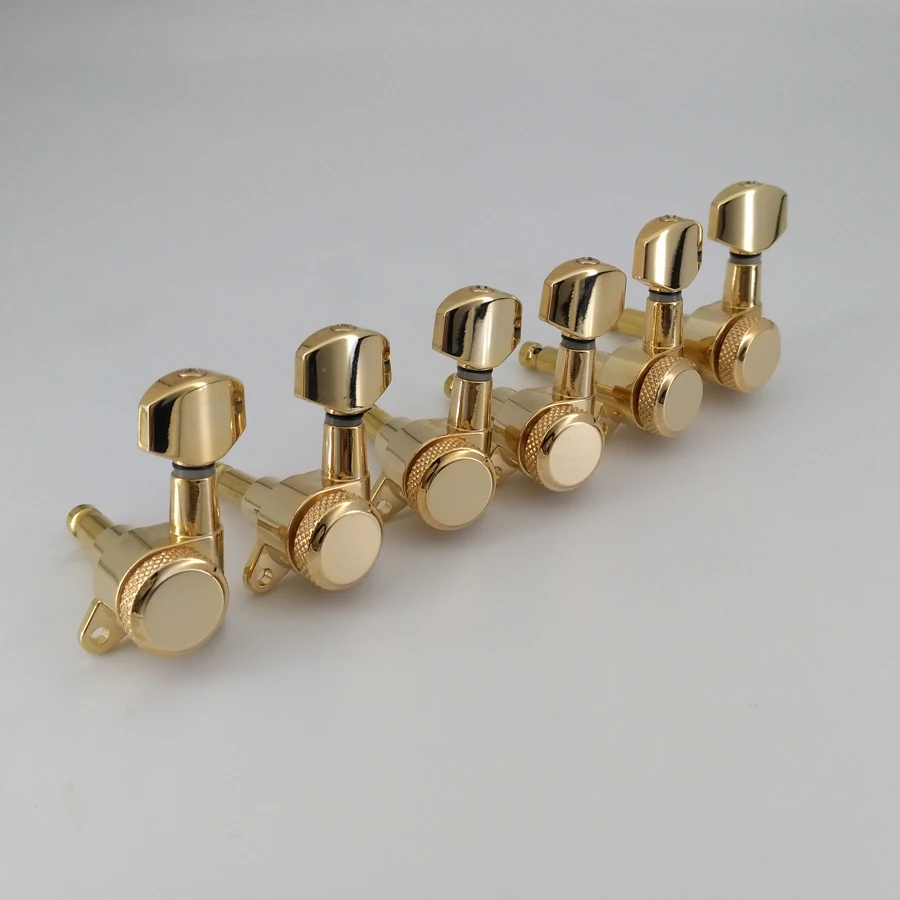 Left Hand Schaller M6 Type Guitar Gold Locking Deluxe Guitar Machine Head Tuners Tuning Pegs for JP6 ST TL Guitar well