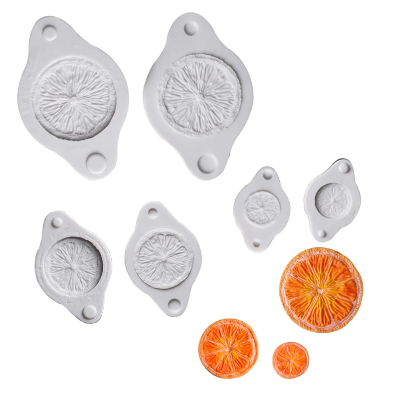 Orange Slices Silicone Mold for Fondant Cake Decoration, Cupcakes, Sugarcraft, Cookies, Cards Clay Bakeware Tools