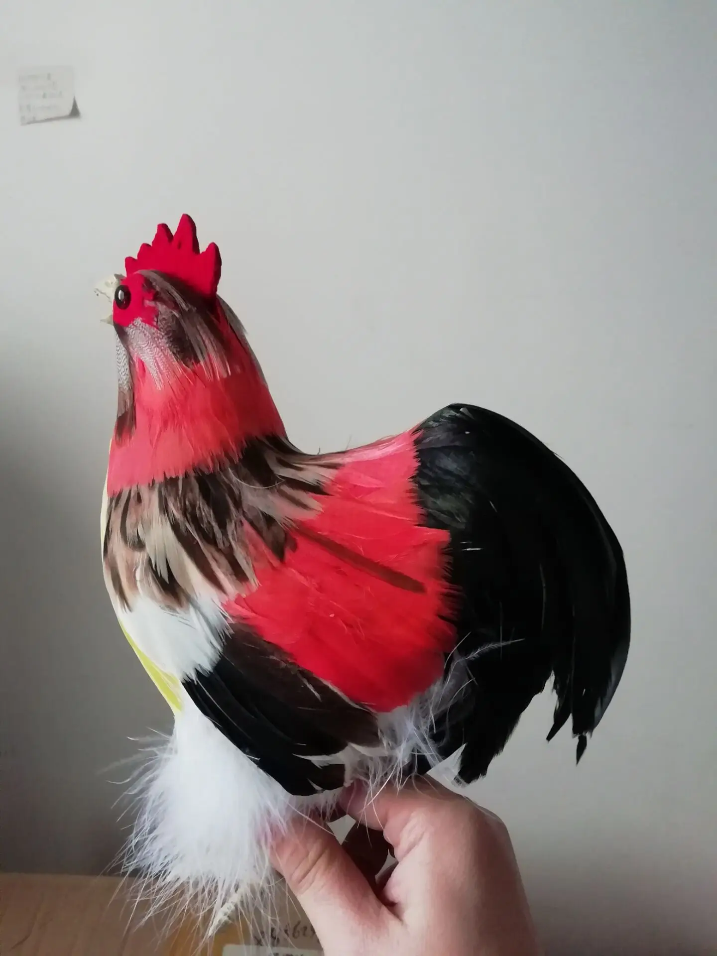 ใหม่ชีวิตจริงไก่น่ารัก Cock ตุ๊กตาของขวัญประมาณ24x18cm