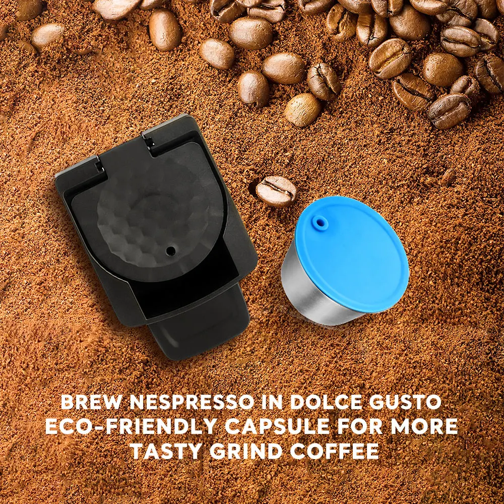 Reusable Coffee Capsules & Adapter For Dolce Gusto Coffee Machine Stainless Steel Eco-Friendly Food Grade Refillable Filter - Image 6