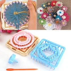 9pcs/ Set DIY Scarf Sock Knitting Device Flower Loom Petals Knitted Crochet Yarn Sewing Tool For Knitting Scarf Socks