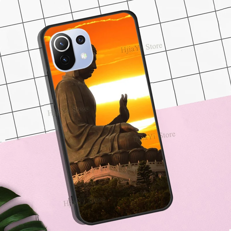 Buddha Statue For POCO X3 Pro F2 F3 M3 Case For Xiaomi Mi 11 Pro 10T 9T Mi 9 A3 Note 10 Lite Back Cover