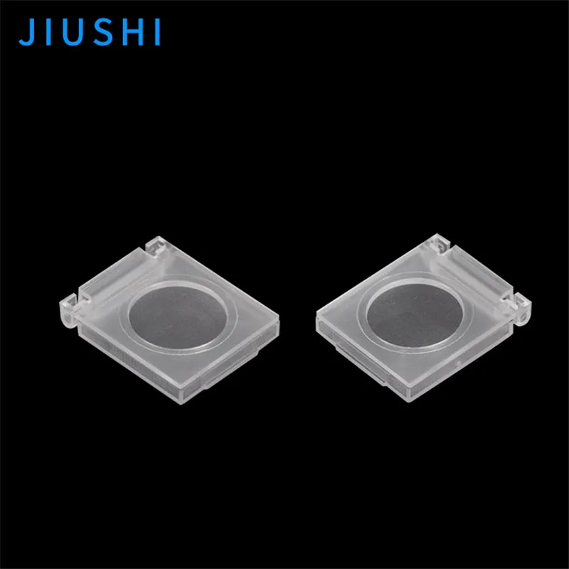 100pcs (Accessory) Flat head 16 19 22mm metal push button switch cover transparent waterproof