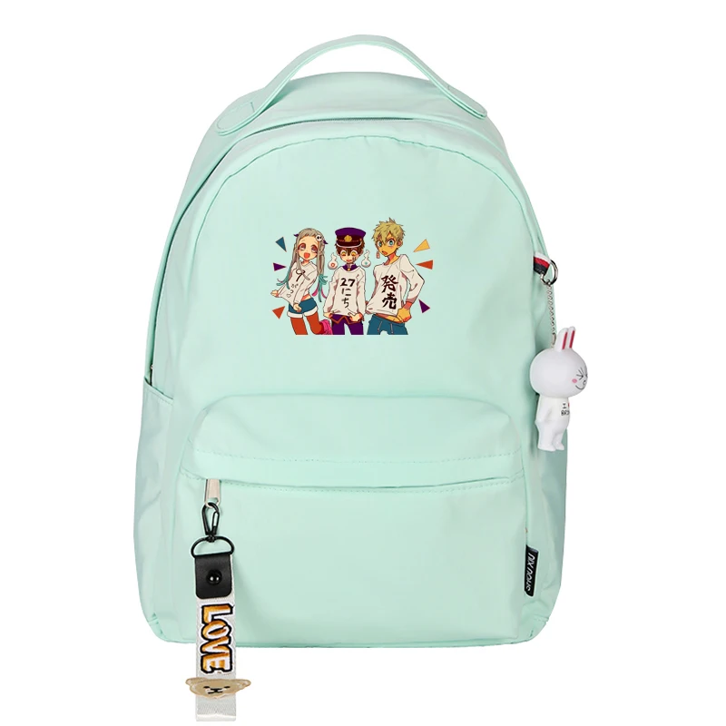 

Toilet-Bound Hanako-kun Kawaii School Bags Anime Bookbag Nylon Women Shoulder Bags Small Travel Bagpack Girls Cute Rugzak