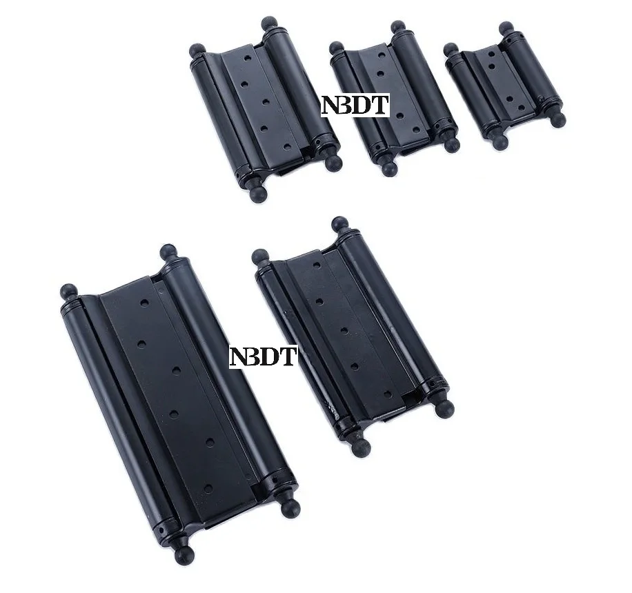 

2Pcs 3" 4" 5" 6" 8" Black Double Act Spring Hinge Tension Adjustment Cafe Saloon Western Bar Pub Swing Door