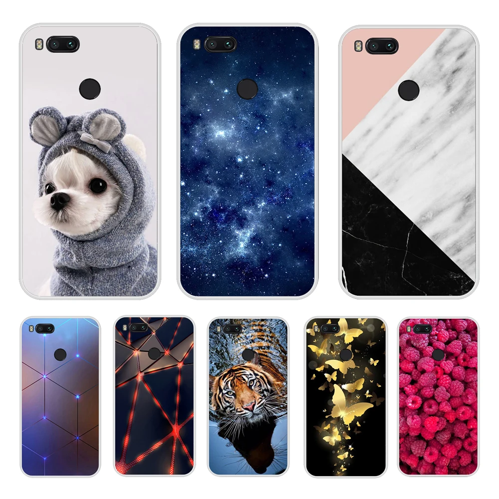 phone Covers For Xiaomi MI A1 Case Full Protection Soft tpu Back Cover Phone Cases For Xiomi MI A1 bumper Coque