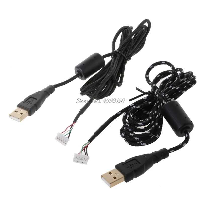 Drop Wholesale 1PC Replacement Mouse Wire Universal Mouse Cable for Microsoft IO/IE or for Logitech Mouse