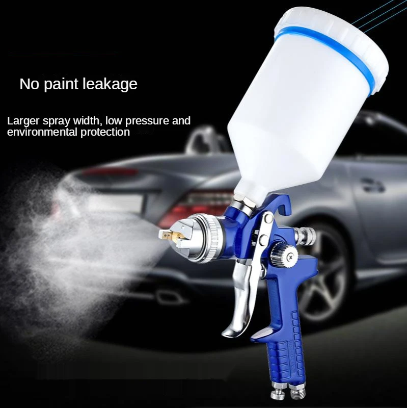 H827 Automotive Topcoat Primer 600Cc Furniture Paint Spray Gun High Atomization Hvlp Pneumatic Spray Gun