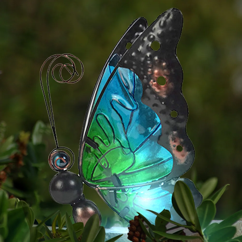 

Butterfly Shape Lamp Garden Lawn Lamps LED Solar Light Yard Art Ornament Beautiful Outdoor Decoration For Yard Pathway Patio