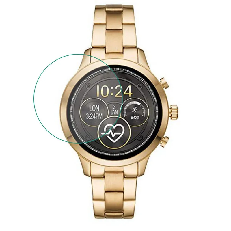 Tempered Glass Protective Film Guard For Michael Kors Access Runway 2018 Watch Smartwatch Screen Protector Cover Protection