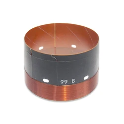 99.8mm Speaker Voice Coil 1400W Max Home Theater Bass Subwoofer Repair Parts With 2 Layers Copper Wire Glass Fiber Former