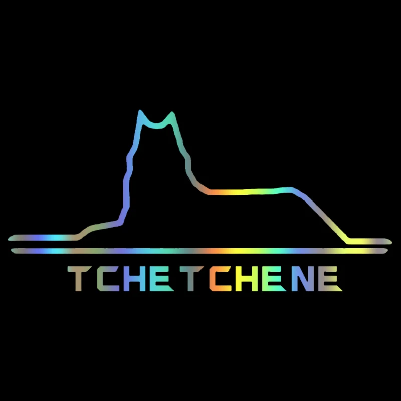 CK20260# Custom Made Chechen Theme Car Sticker TCHETCHENE wolf waterproof car decal stickers on car truck bumper rear window