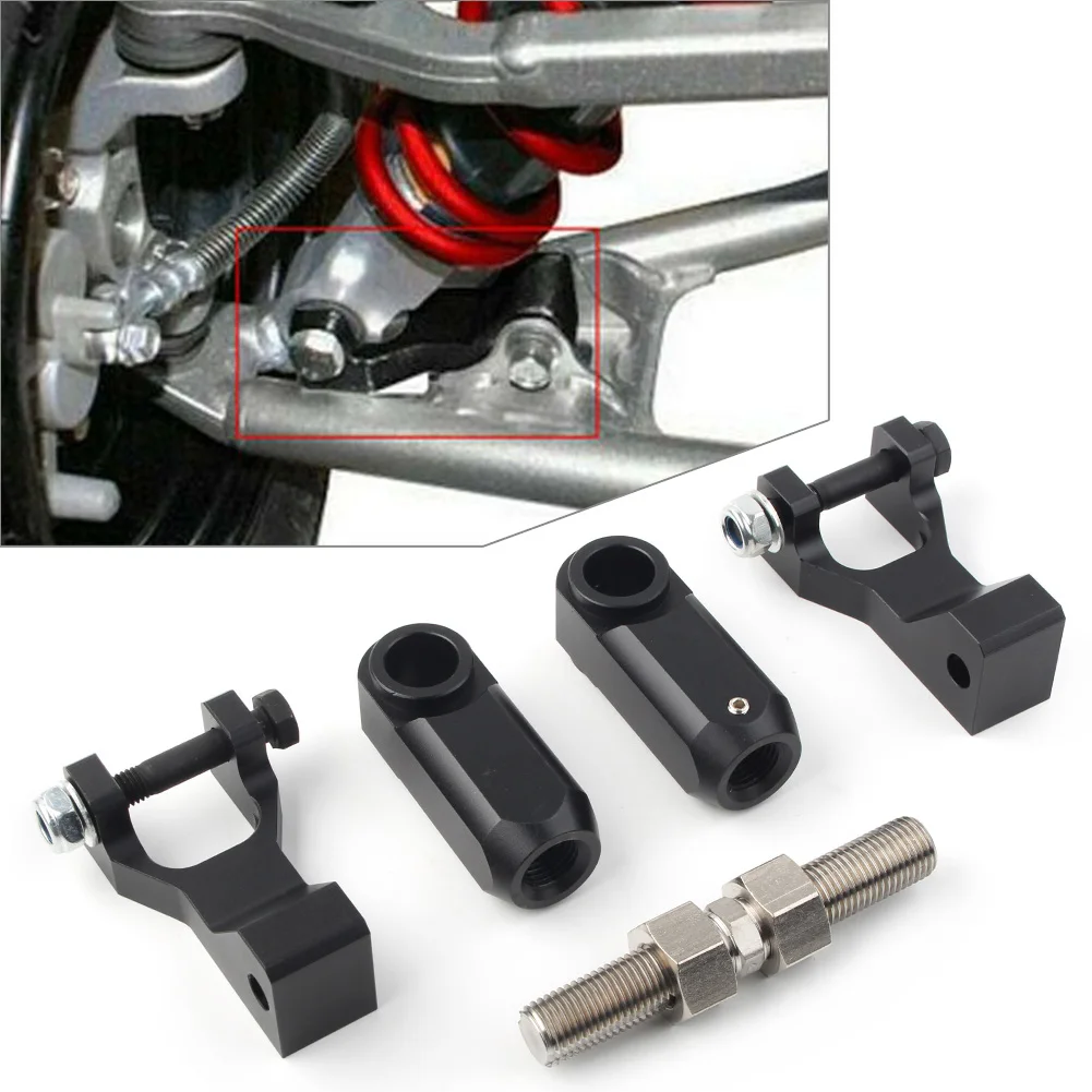 Front & Rear Lowering Kit Adjustable Black for Yamaha Raptor 700 350 660 700R ATV Aluminum Alloy