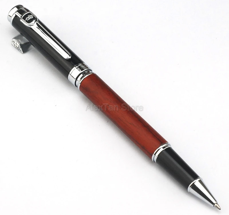 Jinhao 8802 Rosewood Rollerball Pen Wooden Barrel Writing Signature Pen Popular Style Rollerball Pen Fit Office & School & Home