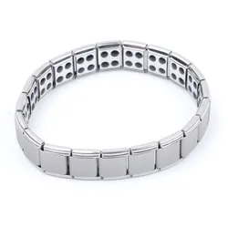 Magnetic Bracelet Men Healing Health Germanium Stretch Bracelet Jewelry Best Gift Stainless Steel Health Care Hand Chain Magnet