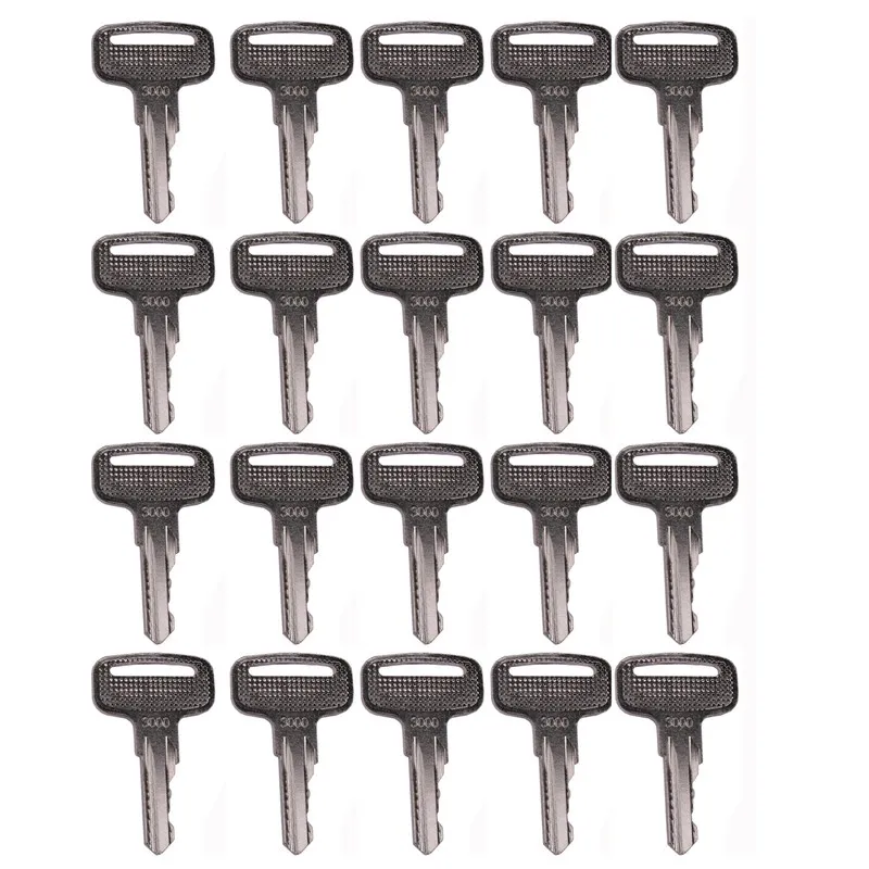 

20X Ignition Key 3000 GE83093,83093GT For Genie S40 S45 S60 S65 S80 S85 SX150 SX180 Z-135/70, Z-30/20N Boom Lift Telescopic