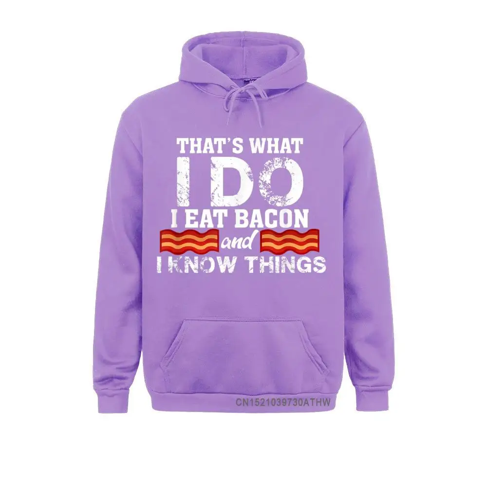 I Eat Bacon Funny Bacon Lover Gift Foodie Meat Men Sweatshirts For Boys Hoodies 2021 New Fashion Hoods Custom