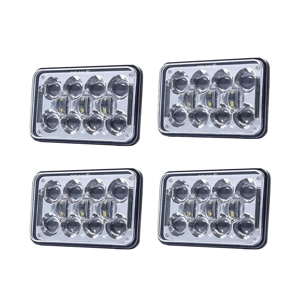 

Rectangular 4x6 LED Headlights Hi/Lo Sealed Beam Replacement Headlamps for GMC Ford Chevrolet Trucks 4 x 6'' Led Headlamp