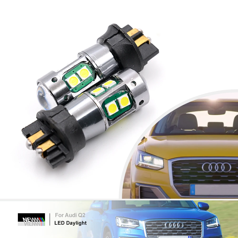 For Audi Q2 2016-up Canbus Error Free PW16W  PW24W  PWY24W LED Daytime Running Light DRLs Bulb Headlamp Parking Lamps DLRs view 2