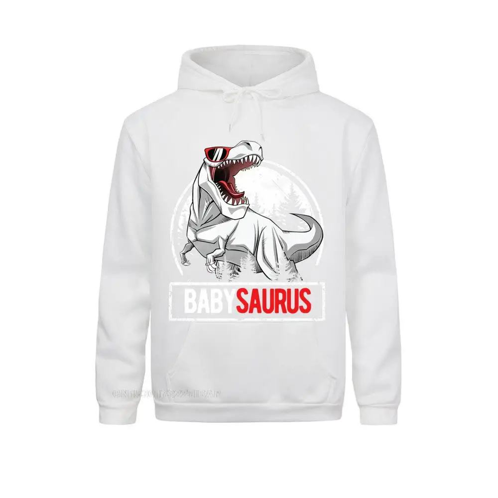 Kaus BabySaurus Pria untuk Pria Balita Pesta Kelahiran T-rex Premium Hoodie Hoodie Berlaku Klasik Pria Kaus Cetak