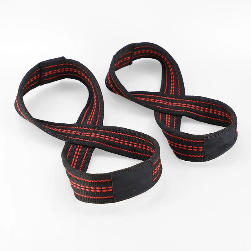 Figure 8 Weight Lifting Straps DeadLift Wrist Strap for Pull-ups Horizontal Bar Powerlifting Gym Fitness Bodybuilding Protection